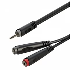 Готовый кабель Roxtone RAYC310L02, 2х1x0.14 кв. мм, вн. диаметр 4x8 мм, 0,2 м