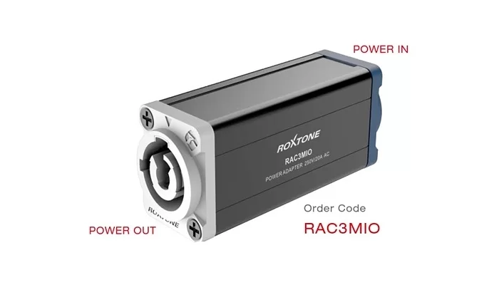 Перехідник Roxtone RAC3MIO POWER IN - POWER OUT