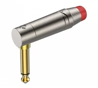Роз'єм кутовий Roxtone RJ2RPP-RD-NG Jack 6,3 (mono)