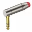 Роз'єм кутовий Roxtone RJ3RPP-RD-NG Jack 6.3mm (stereo)