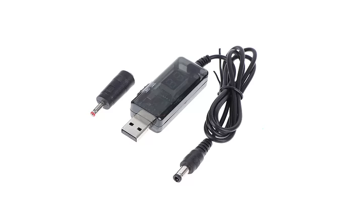 Універсальний USB кабель "конвертер" для роутера від повербанку EMCORE DC 5V to 9V/12V (+перехідник), фото № 5