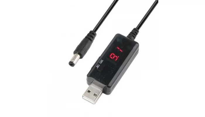Универсальный USB кабель "конвертер" для роутера от повербанка EMCORE DC 5V to 9V/12V (+переходник), фото № 6
