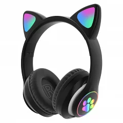 Дитячі бездротові навушники Bluetooth з підсвічуванням EMCORE CAT Headset VZV-28M