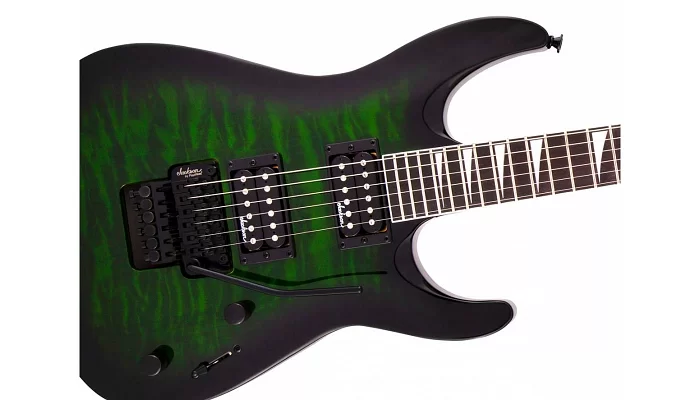 Електрогітара JACKSON JS32Q DKA DINKY ARCH TOP TRANSPARENT GREEN BURST, фото № 5