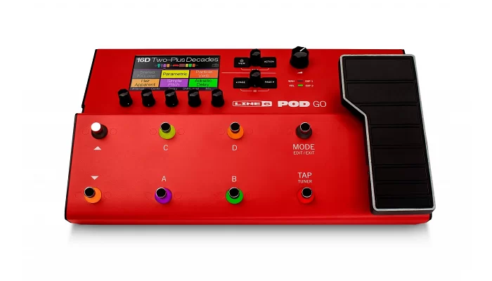 Гітарний процесор ефектів LINE 6 POD Go Limited Edition Red, фото № 2