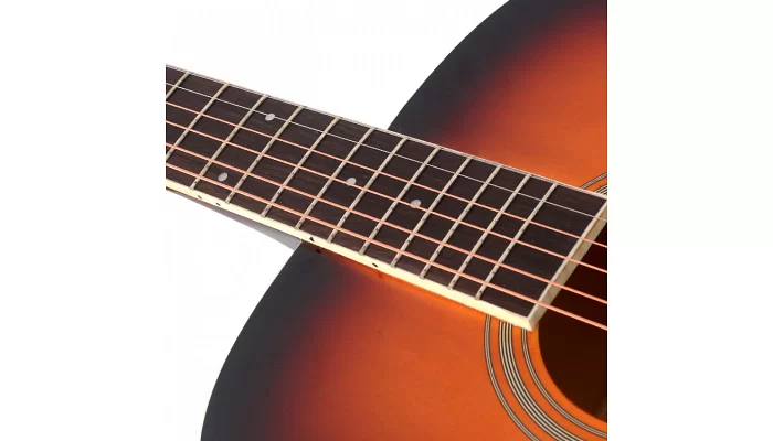 Акустическая гитара Alfabeto WG110 (3 Tone Sunburst) + чехол, фото № 3