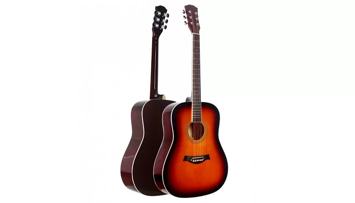 Акустическая гитара Alfabeto WG110 (3 Tone Sunburst) + чехол, фото № 2