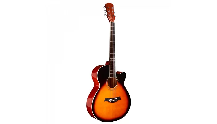 Акустическая гитара Alfabeto AG110 (3 Tone Sunburst) + чехол, фото № 1