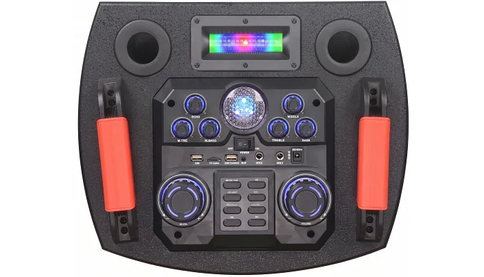 Автономна акустична система TMG GZ-1010 (2MIC+MP3+USB+FM+BT), фото № 5