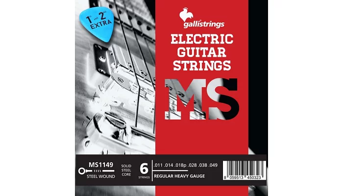 Струны для электрогитары GALLI strings MS1149 REGULAR HEAVY, фото № 1