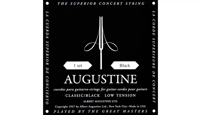 Струни для класичної гітари Augustine AU-CLBK