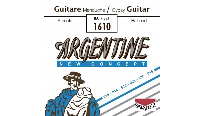Струны для акустической гитары Savarez Argentine 1610 Jazz Guitar