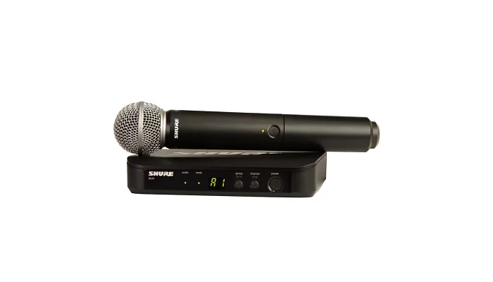 Радіосистема із ручним мікрофоном SHURE BLX24E/PG58-K14, фото № 1