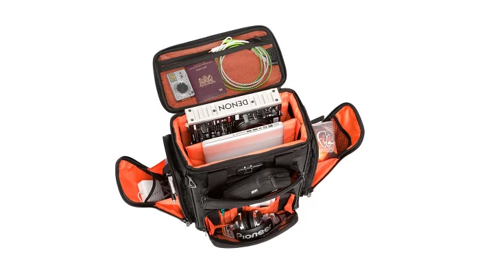 Сумка для DJ обладнання UDG Ultimate ProducerBag Large Black/Orange Inside, фото № 3