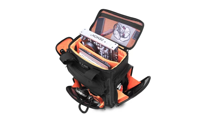 Сумка для DJ обладнання UDG Ultimate ProducerBag Large Black/Orange Inside, фото № 2