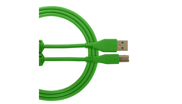 Цифровой кабель UDG Ultimate Audio Cable USB 2.0 A-B Green Straight 3m, фото № 1