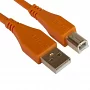 Цифровой USB кабель UDG Ultimate Audio Cable USB 2.0 AB Orange Straight 1m