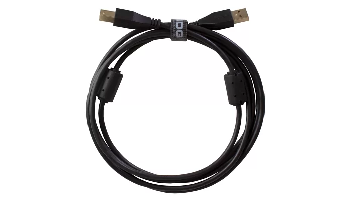 Цифровий кабель USB UDG Ultimate Audio Cable USB 2.0 AB Black Straight 3m