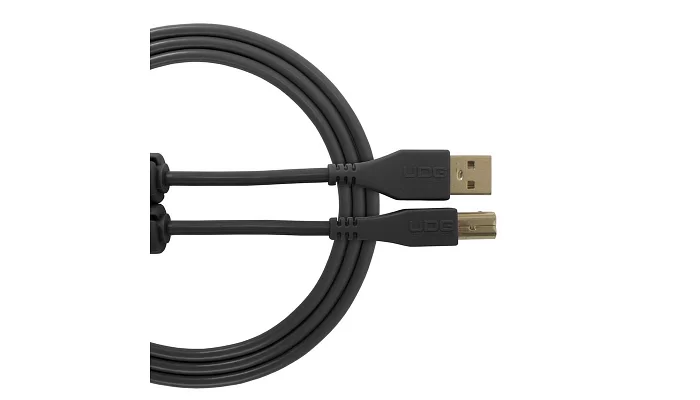 Цифровой USB кабель UDG Ultimate Audio Cable USB 2.0 A-B Black Straight 1m, фото № 1