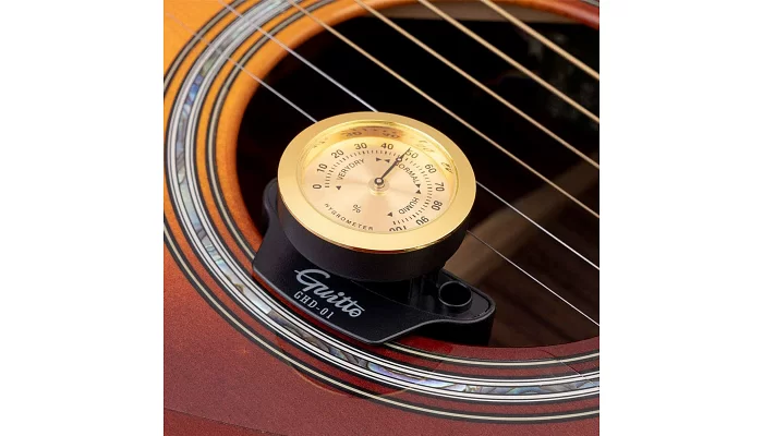 Увлажнитель с гигрометром для акустической гитары JOYO GUITTO GHD-01, фото № 4