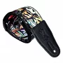 Гітарний ремінь LEVY'S MP2TAT-003 2″ Tattoo Series Poly Guitar Strap - New School