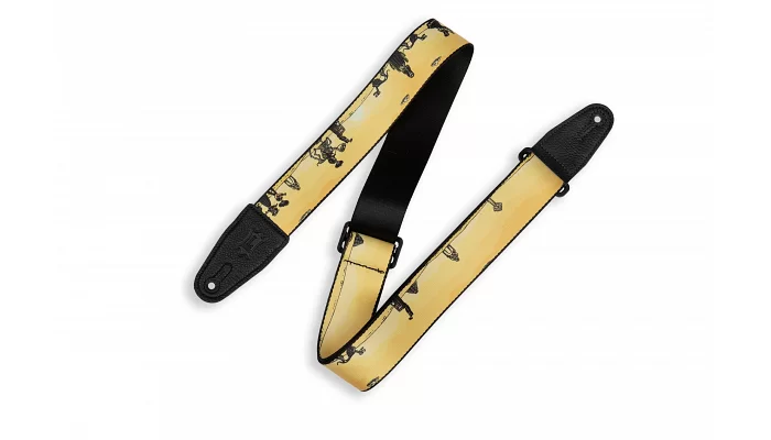 Гітарний ремінь LEVY'S MP2CAL-001 2″ Poly Calaca Guitar Strap – Mariachi, фото № 1