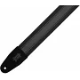 Гітарний ремінь LEVY'S MC2CG-BLK-BLK Cotton Combo Guitar Strap – Black Cotton with Black Leather Strip