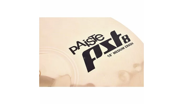 Тарелка для барабанов Paiste PST 8 Medium Crash 18", фото № 4