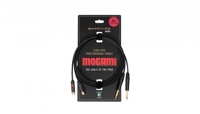 Міжблочний кабель Mogami 2xJACK-2xRCA/2m, фото № 1