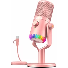 Мікрофон для геймерів Maono DM30 (Pink)