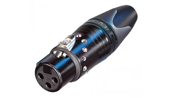 Кабельний роз'єм XLR мама Neutrik NC3FXX-B-CRYSTAL