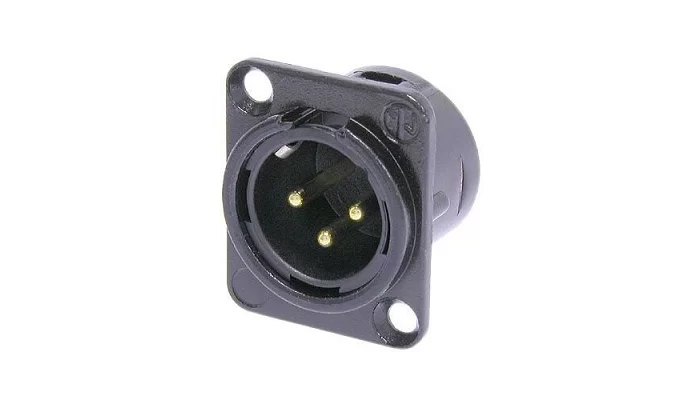 Роз'єм панельний XLR тато Neutrik NC3MD-LB-1