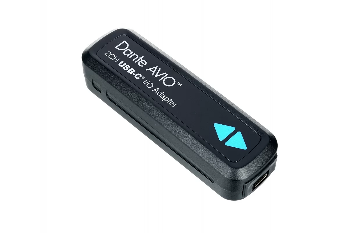 Аналоговий USB type-C адаптер для підключення до мереж Dante AVIO