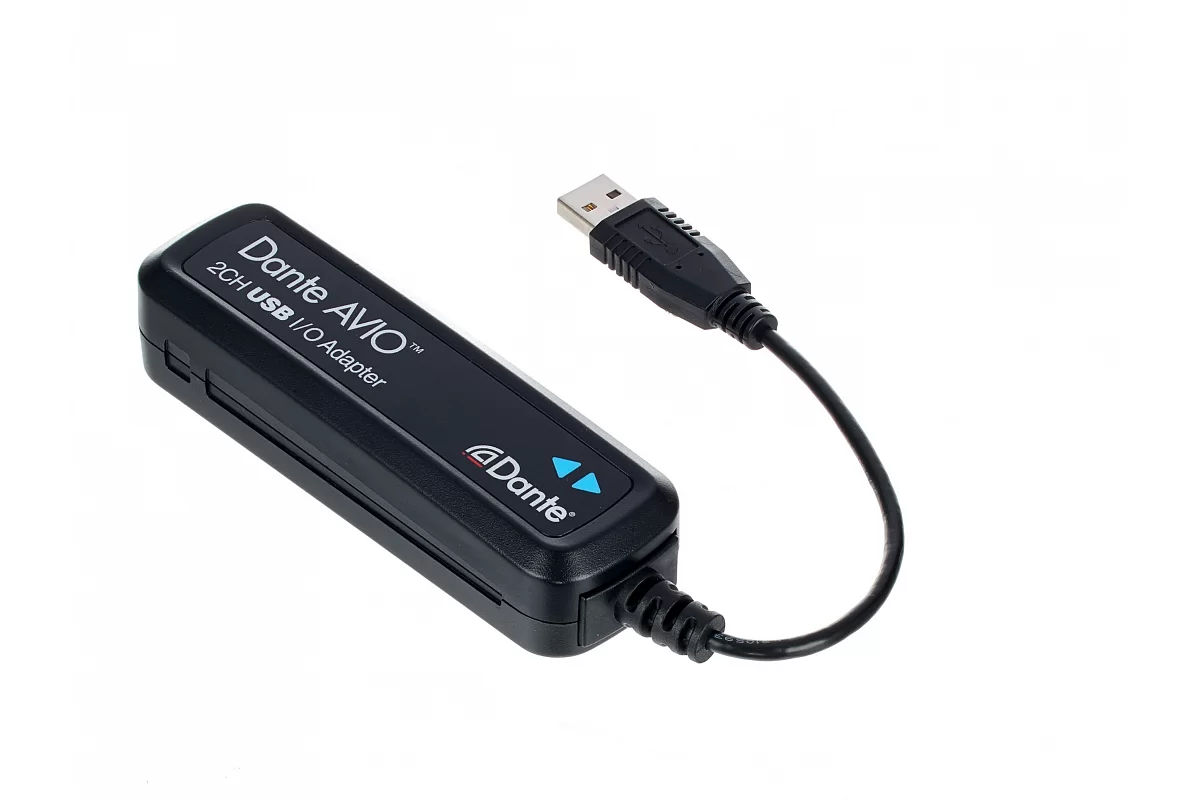 Аналоговый USB-адаптер для подключения к сетям Dante AVIO