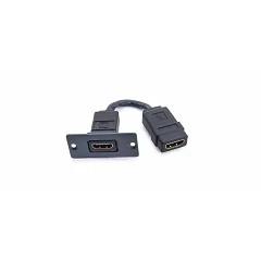 Разъем панельный HDMI мама - HDMI мама KRAMER W-H Black