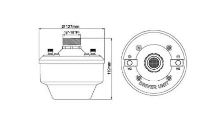 Драйвер для рупора L-Frank Audio HD100B, 100Вт, 16 Ом, фото № 2