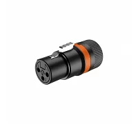 Низькопрофільний обертовий кабельний роз'єм XLR мама Roxtone LX3F