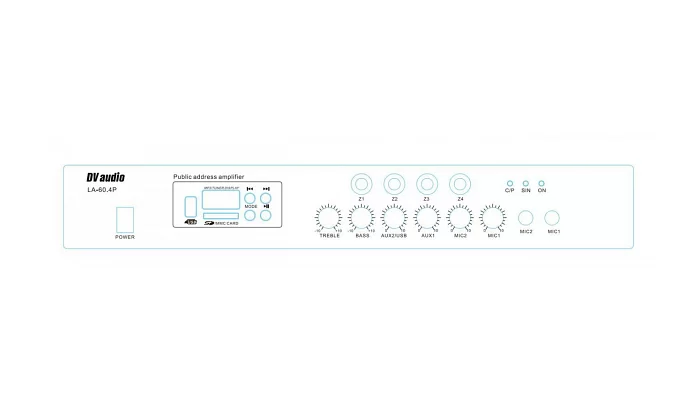 Трансляційний підсилювач потужності DV audio LA-60.4P, фото № 1