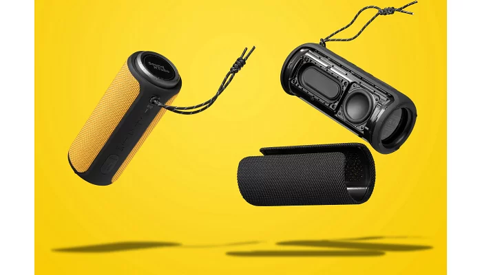 Портативна акустична система 2E SoundXTube TWS, MP3, Wireless, Waterproof yellow, фото № 8