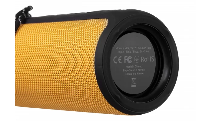Портативна акустична система 2E SoundXTube TWS, MP3, Wireless, Waterproof yellow, фото № 5