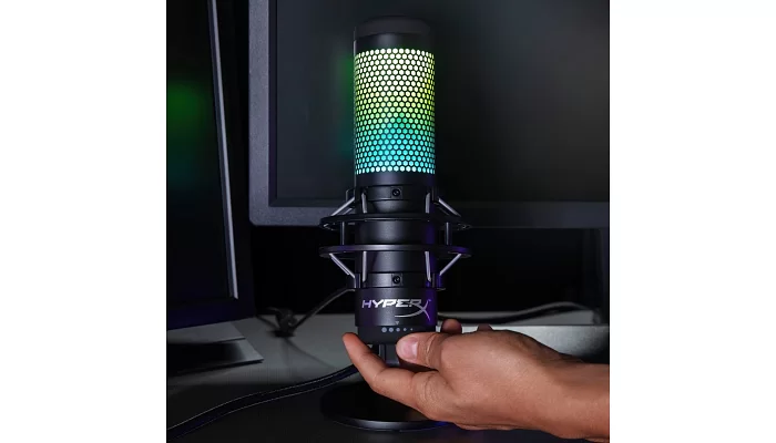 Мікрофон для геймерів HyperX QuadCast S RGB Black, фото № 12