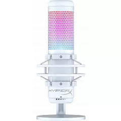 Мікрофон для геймерів HyperX QuadCast S RGB, White/Grey