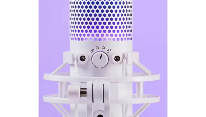 Микрофон для геймеров HyperX QuadCast S RGB, White/Grey, фото № 8