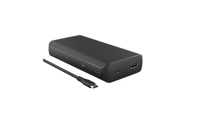 Портативний зарядний пристрій Trust Laro 65W USB-C 20.000 mAh для ноутбука Black, фото № 5