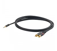 Міжблочний кабель mini jack 3.5 стерео тато - 2 х RCA тато PROEL CHLP215LU3