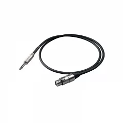 Микрофонный кабель Jack 6.3 мм моно папа - XLR мама PROEL BULK200LU10