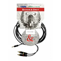 Межблочный кабель 2 x RCA папа - mini jack 3.5 мм стерео папа Shnir & Drit TP414/3TBmJ