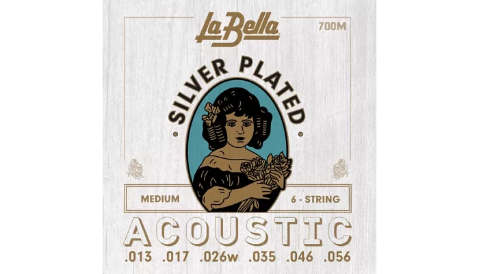 Струны для акустической гитары La Bella 700M
