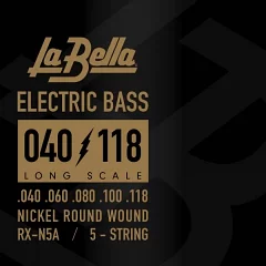 Струни для 5-струнної бас-гітари La Bella RX-N5A