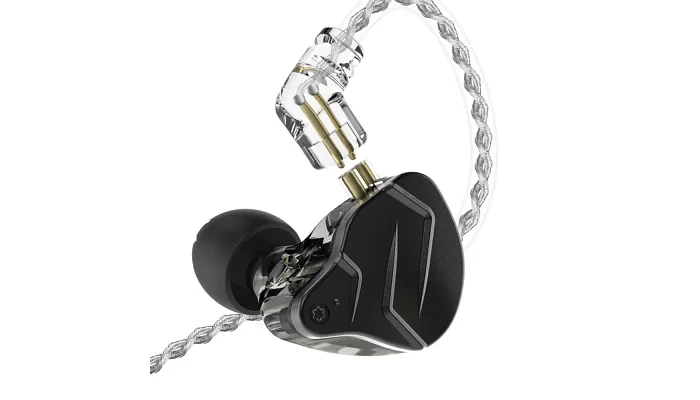 Вакуумні навушники KZ Audio ZSN PRO BLACK with mic, фото № 2